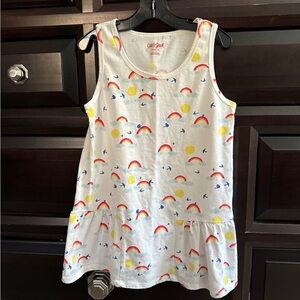 Cat & Jack Rainbow Flounce tank top